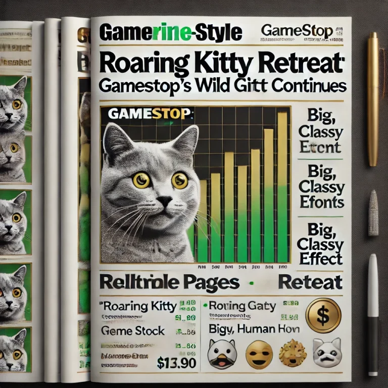 Roaring Kitty Retreats: GameStop Stock Sinks Again