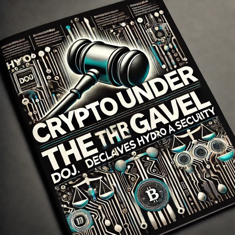 Crypto Under the Gavel: DOJ Declares HYDRO a Security