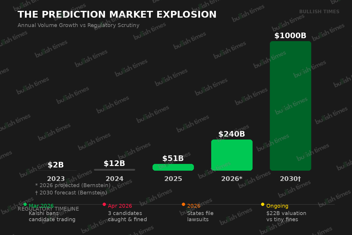 Prediction market industry growth from 2023 to 2030 projection