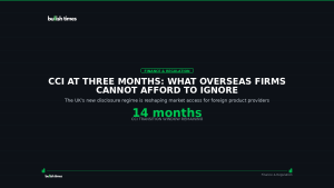 CCI at Three Months: What Overseas Firms Cannot Afford to Ignore