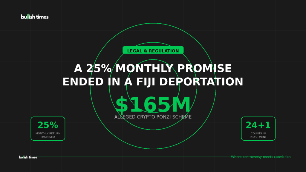 A $165m Crypto Promise Just Ended in a Fiji Deportation